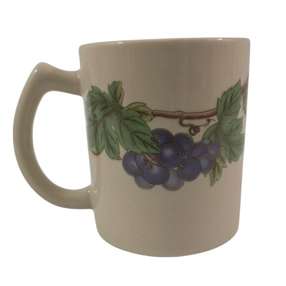 Epoch Wholesome Cups Fruit Pattern 12 Oz Stoneware Coffee Tea Mugs – Set of 2 - Picture 8 of 16